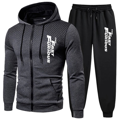 Men's Tracksuit Jogging Zip Up Hoodies Daily Quality Sweatshirts Men