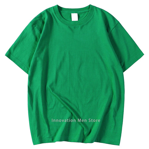 14 Colors Candy Color 100% Cotton T-Shirts Men Women Oversized Short