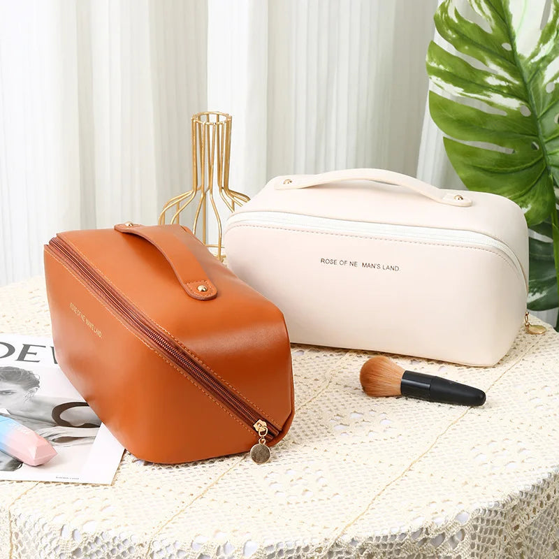 PU Clear Makeup Bag Ladies Travel Cosmetic Bag Transparent Toiletry