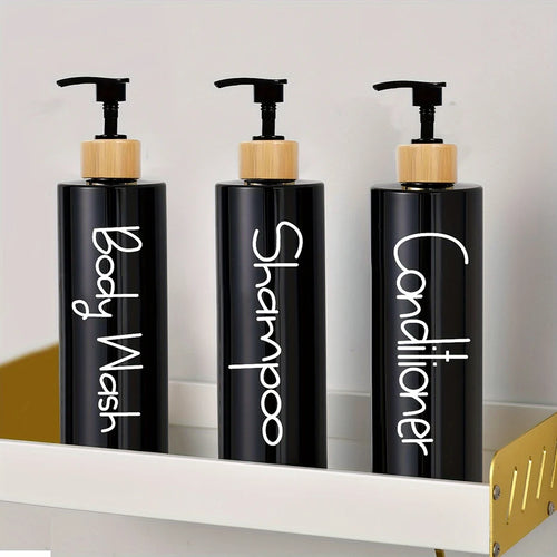 3PCS Bathroom Soap Dispenser Reusable Hand Pump Dispenser Bottle