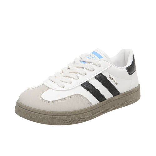 Shoes Woman 2025 Trend Casual Sneakers Comfortable Lace Up Flats