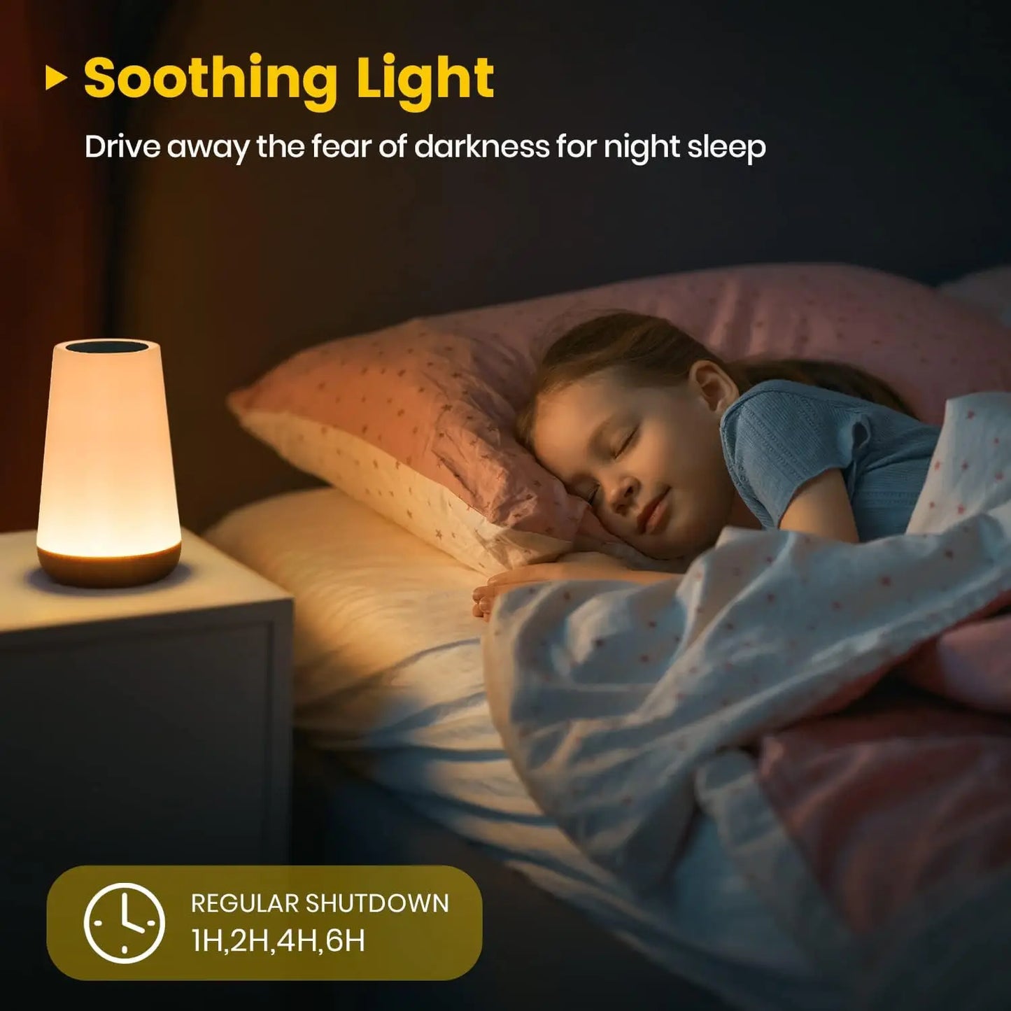 Table Lamp Bedside Lamp For Bedroom 13 Color Changing Touch Night