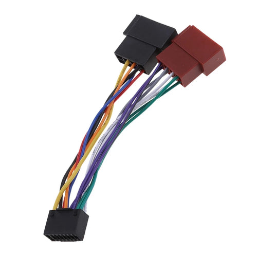 16 Pin ISO Wiring Harness Connector Adaptor Car Stereo Radio For