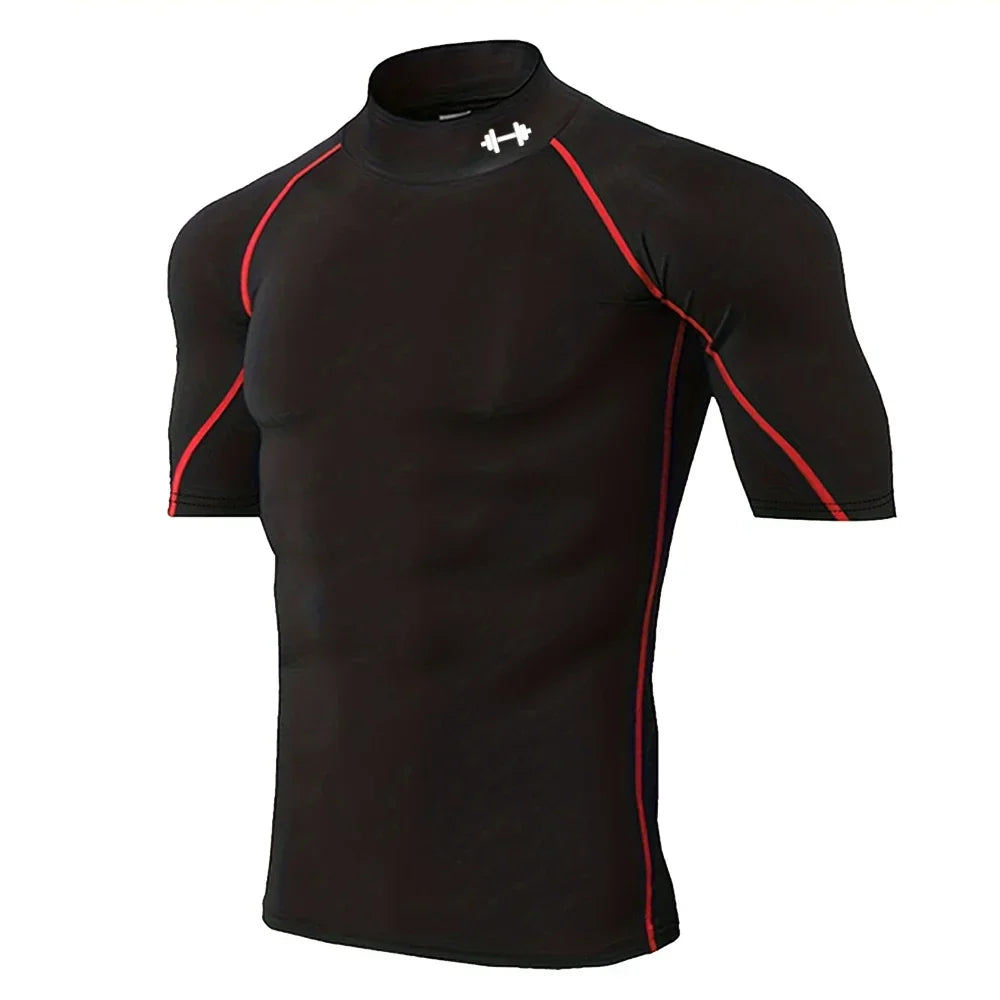 Quick-drying Exercise Compression Short Sleeve Summer Gym Running