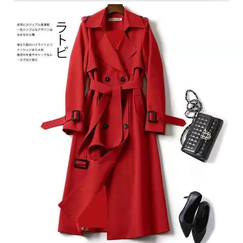 Autumn Winter Long Sleeve Trench Coat For Women 2024 Fashion Loose