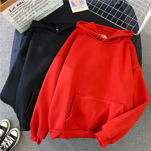 2024Autumn Casual Women's Solid Hoodie Comfortable Strecth Sweatshirts