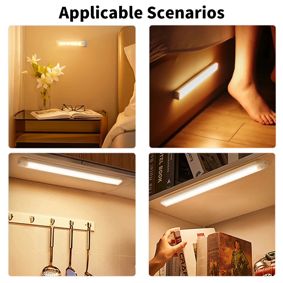 Smart Motion Sensor Night Light Wireless Rechargeable Led Night Lights