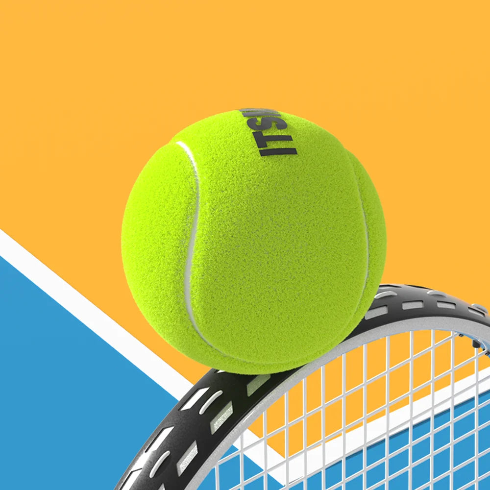 6/12pcs Tennis Balls with Mesh Carry Bag Practice Ball High Elasticity
