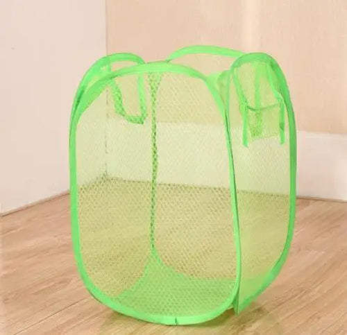 Mesh Foldable Dirty Clothes Basket, Monochrome Minimalist Dirty
