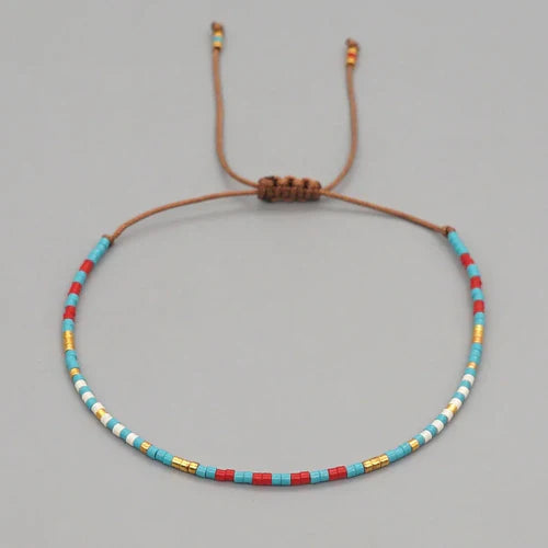 Go2Boho Miyuki Beaded Bracelets Simple Thin Bracelet Bohemian Pulsera