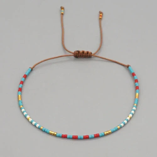 Go2Boho Miyuki Beaded Bracelets Simple Thin Bracelet Bohemian Pulsera