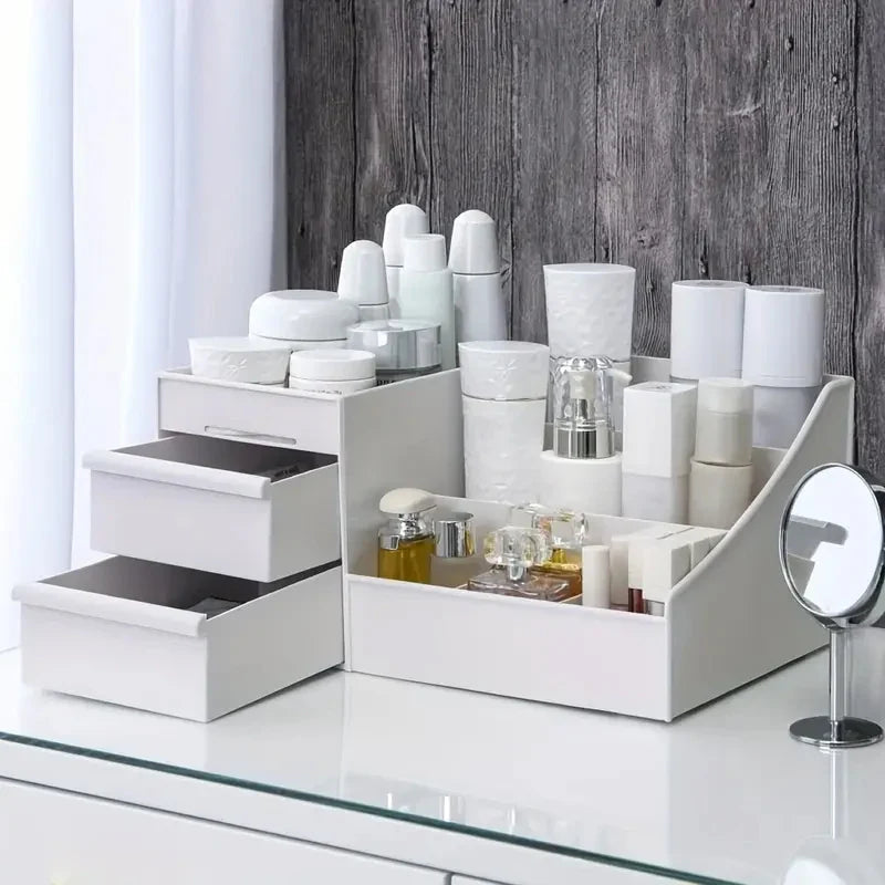 Drawer Style Cosmetic Storage Box, Desktop Dressing Table, Lipstick