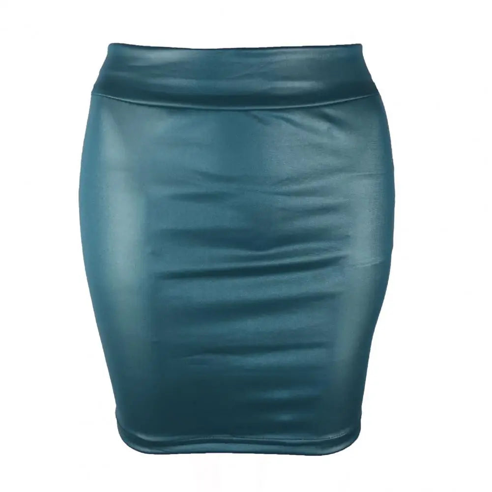 Leather Matte Slim Mini Sexy Fashion PU Hot Short High Waist Skirt