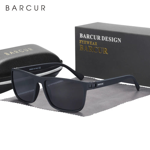 BARCUR Men Polarized Sunclasses TR90 Light Weight Fishing Travel Sun