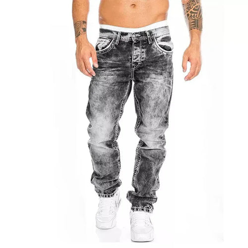 Mens Jeans Brands Straight Stretch Slim Jean Homme Pantalones Hombre