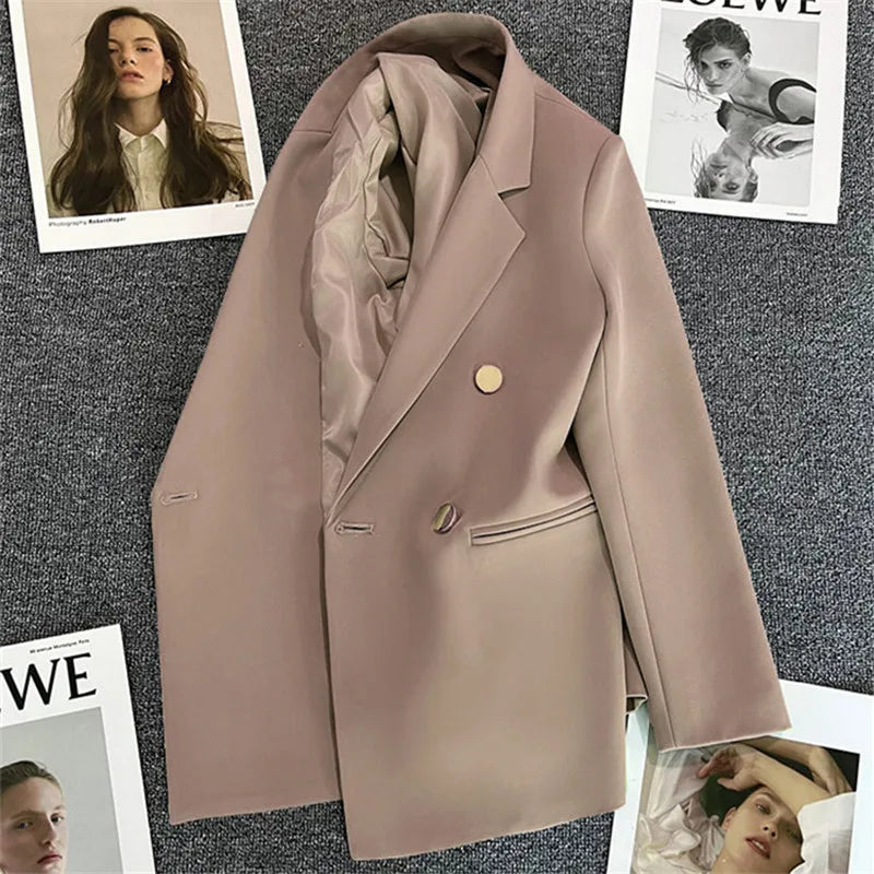 Women's Suit Coat Elegant Sports Casual Blazer Korean Fashion Luxury