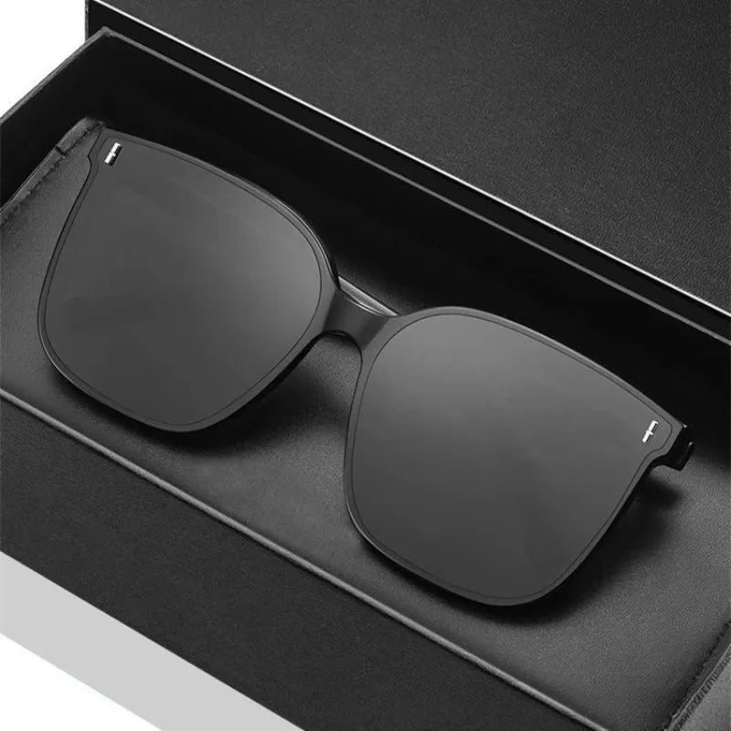Fashion Korean Personality Ins Trend Black Square Frame UV400