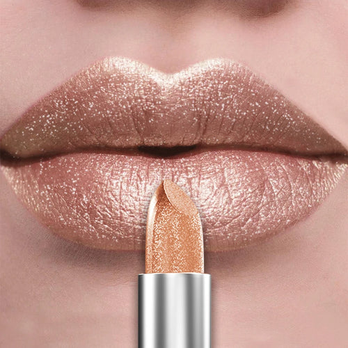 21Colors Bold & Intense Glitter Shiny Metallic Lipstick Pearlescent