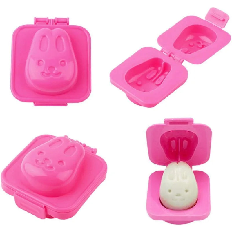 6Pcs/set Cartoon Rice Ball Mold Boiled Egg Mold Bento Maker Sushi