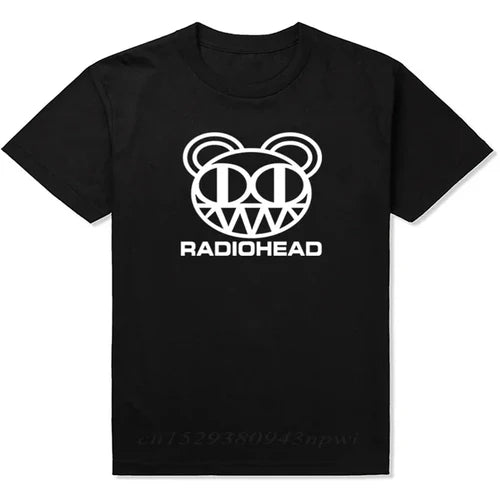 Radiohead T Shirt Men Vintage Classic Tees North America Tour Rock Boy