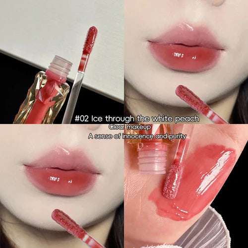Lip Gloss Long-lasting Moisturizing Easy Halo-dyeing Waterproof Mirror