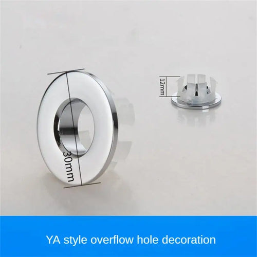 5/1pcs Sink Hole Overflow Cover For Kitchen Bathroom Basin Decoration