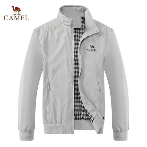 Embroidered CAMEL Spring and Autumn Casual Solid Color Fashion Slim