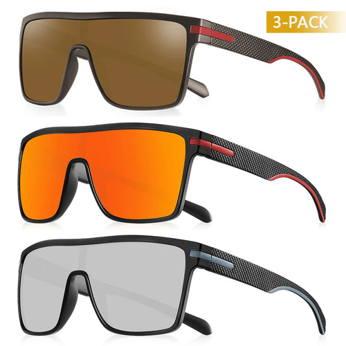 CRIXALIS Fashion Polarized Sunglasses For Men Square Oversized Anti