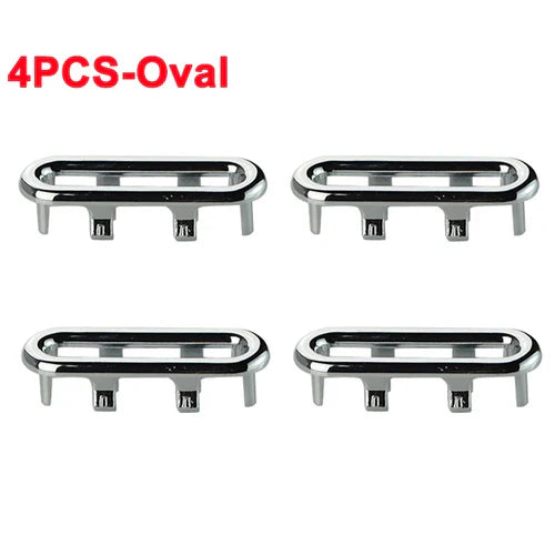 4Pcs Plastic Sink Hole Overflow Cover for Kitchen Bathroom Basin Trim