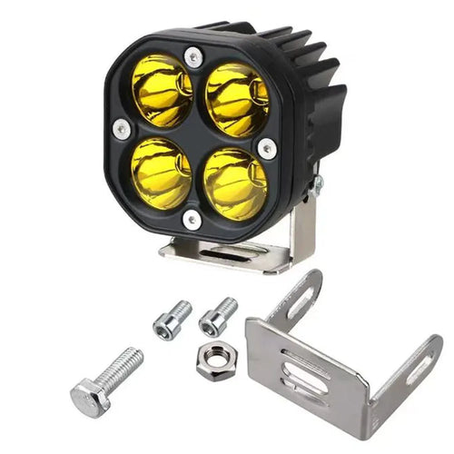 3 inch Mini LED Work Light Square Car Yellow White Motorcycle