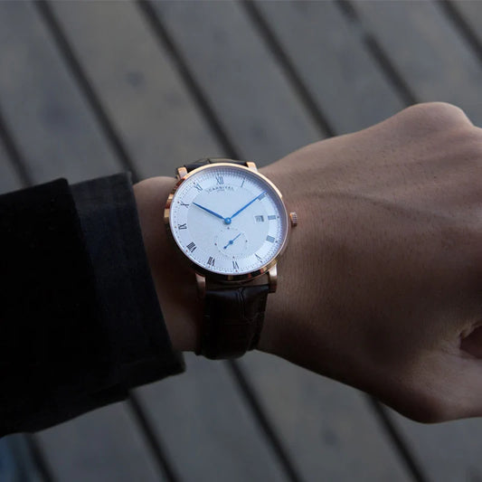 Carnival Brand Luxury Watches for Men Fashion Waterproof Rose Gold Silver Calendar Automatic Mechanical Wristwatch Reloj Hombre