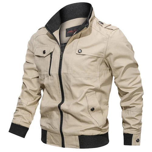 Men's Jacket Military Tactical Man Jackets Coat Zipper Cargo Jackets