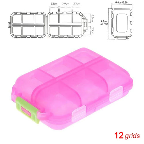 Travel Pill Organizer Portable Pocket Pharmacy Pill Box - Small Pill
