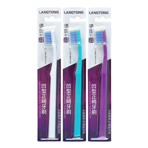 3PC Clean Orthodontic Braces Adult Orthodontic Toothbrushes Dental