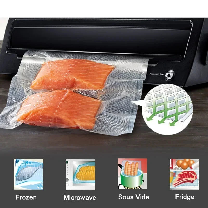 Food Vacuum Storage Packaging Bags for Vacuum Sealer Meat Fruit