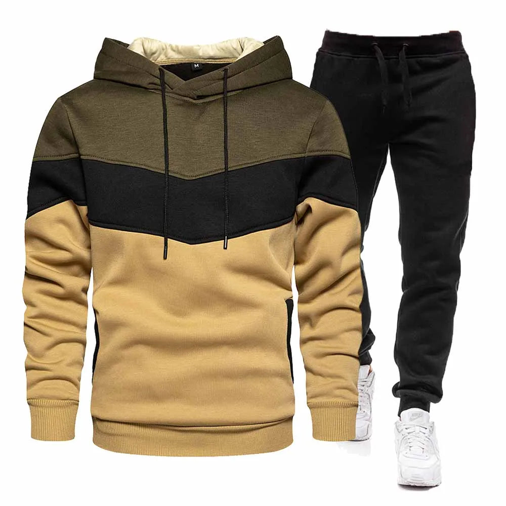 2024 Fashion Men's Tracksuit Sets Hoodie and Pants Women Solid Color