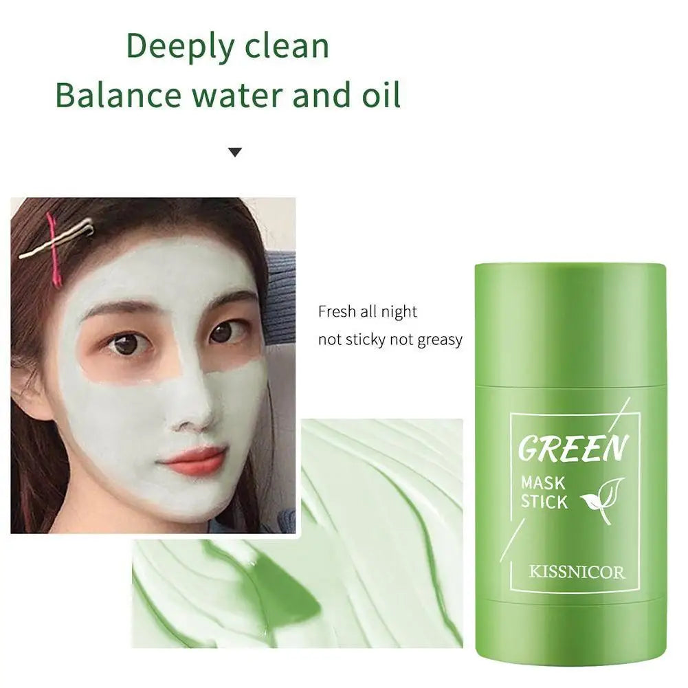 40g Remove Blackhead Green Tea Solid Mask Cleans Pores Stick Facial