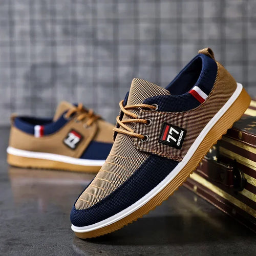 Sneakers Shoes for Men Canvas Shoes Breathable Beef Tendon Bottom
