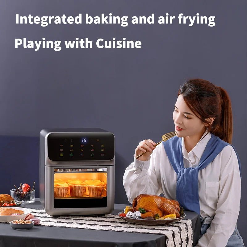 10L Large Capacity Electric Air Fryers Oil-free Automatic Household