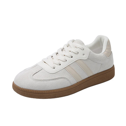 Shoes Woman 2025 Trend Casual Sneakers Comfortable Lace Up Flats