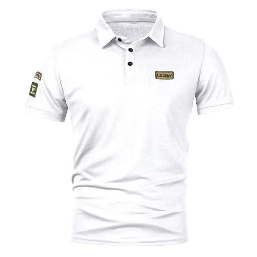 New Men Short Sleeve Tshirts Summer Breathable Embroidered Polo Shirt