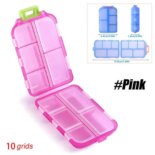 Travel Pill Organizer Portable Pocket Pharmacy Pill Box - Small Pill