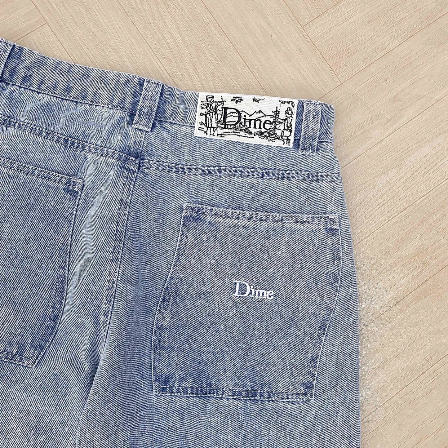 2024 Y2K Dime Jeans for Men Dime Skate Baggy Jeans Embroidery Denim
