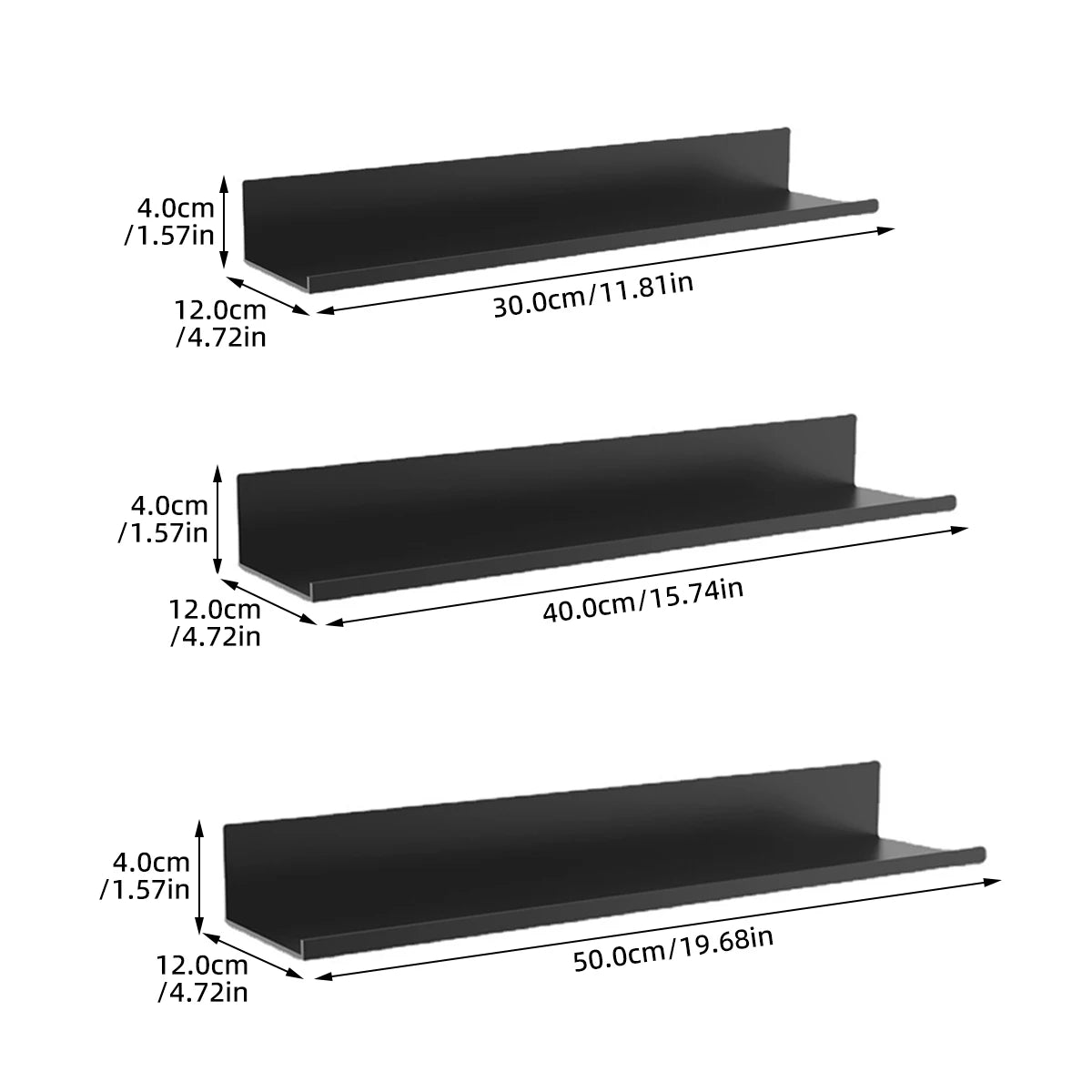Floating Bathroom Shelves Without Drilling Storage Wall Rack Home