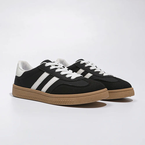 Shoes Woman 2025 Trend Casual Sneakers Comfortable Lace Up Flats