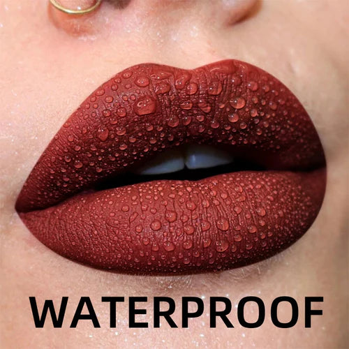 19 colors Matte Velvet Lip Gloss Waterproof Liquid Lipstick Nude Black