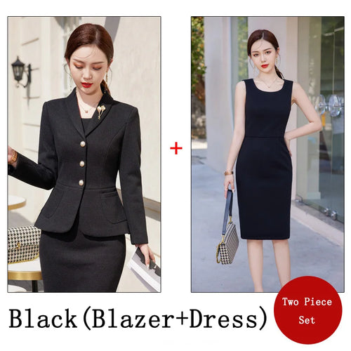 2023 New Autumn Work Wear Women's Suit Elegant Solid Blazer