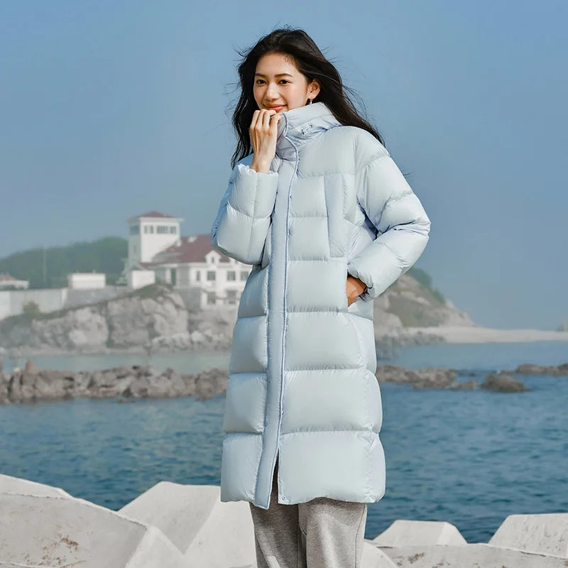 Semir Down Jacket Women Long Length Three-Proof Versatile 2024 Updated