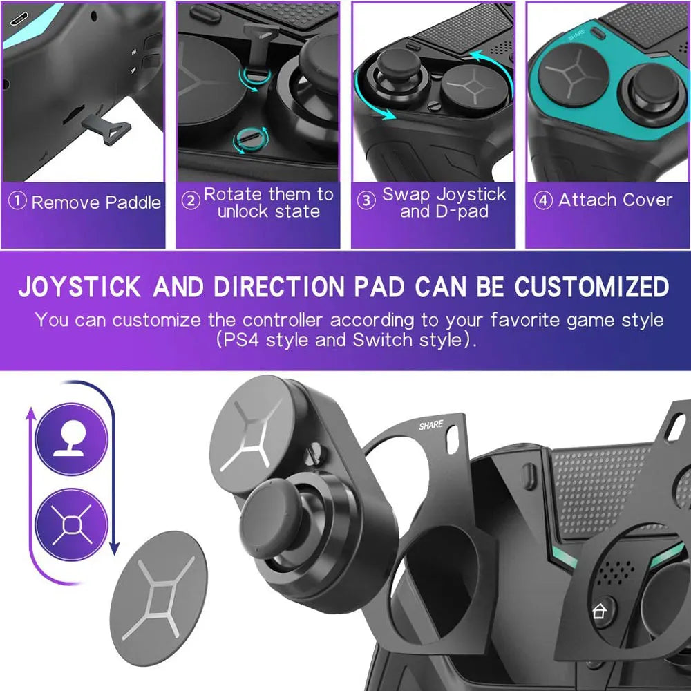 Controller For PS4 PS3 PS Playstation 4 3 PC Control Wireless