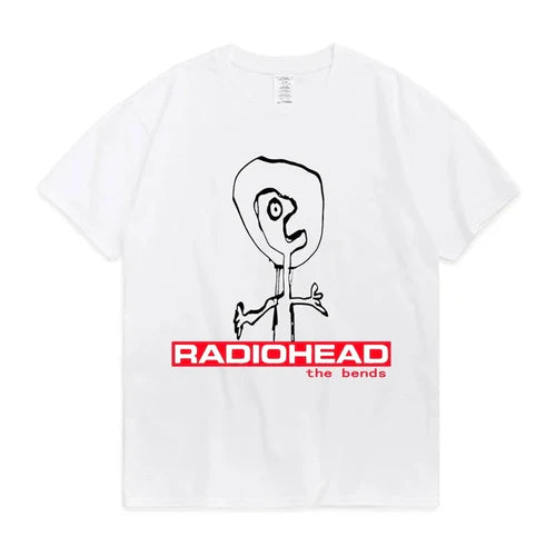 Radiohead T Shirt Men Vintage Classic Tees North America Tour Rock Boy
